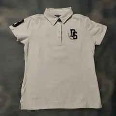 DELSOL レディースポロシャツ L ホワイト ④