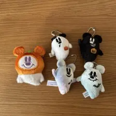 東京ディズニーリゾート おばけ 肩乗せぬいぐるみバッジ 5点セット
