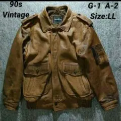90s vintage フライトジャケット G-1 A-2 サイズLL 本革