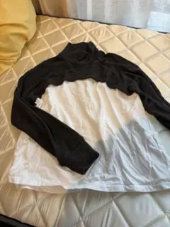 ZARA バイカラー ハイネックセーター M