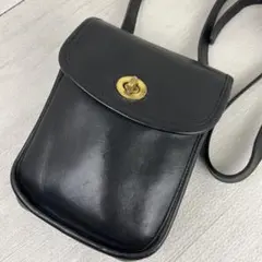 オールドコーチ ショルダーバッグ 2WAY ターンロック 9927 黒 - メルカリ
