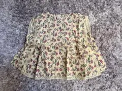 【新品未使用】petit main 花柄シャツ 90サイズ