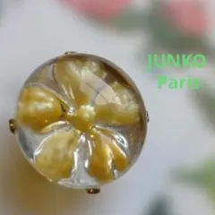 ジュンコパリ　ガラス花押しリングのサムネイル
