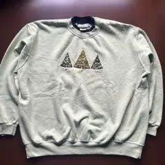 y*o様 【激カワ】クリスマスツリー刺繍 スウェット 2XL ゆるダボ 古着