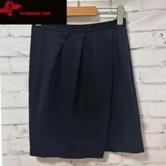 VIVIENNE TAM ヴィヴィアンタム スカート 黒 0 タック 日本製のサムネイル
