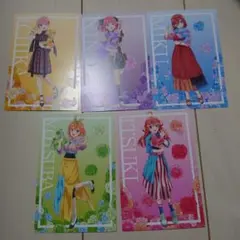 五等分の花嫁　新宿マルイメン　フラワーパーティー　ポストカード