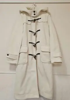 【美品】earth music&ecology ホワイトダッフルコート M