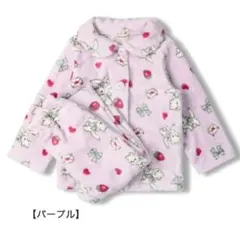 キッズフォーレネコ柄もこもこパジャマ　90センチ