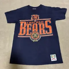 【希少】USA製 90s NUTMEG シカゴ・ベアーズ Tシャツ M ネイビー