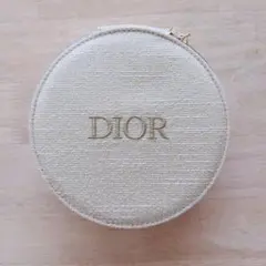 新品 ディオール　2024ホリデーノベルティ　ラウンドポーチ/ゴールドDior