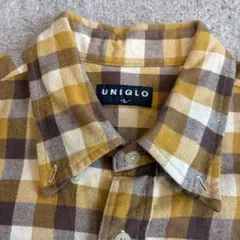 【紺タグ】　90s OLD UNIQLO チェックシャツ　ネルシャツ　アメカジ