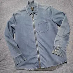 H&M デニムシャツ フロントジッパー