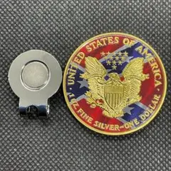 ゴルフマーカー マグネットタイプ アメリカ イーグル 自由の女神