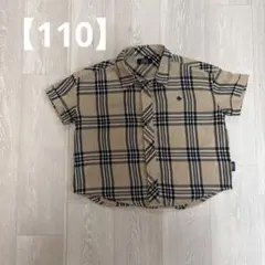 POLO 半袖 シャツ チェック 【110】