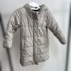 デビロック　キッズ 中綿コート ベージュ フード付き