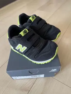 ニューバランス　スニーカー　373 13.5cm キッズ　 ブラック/ライムNB