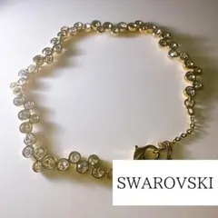 Swarovski ゴールド クリスタル ピンク＆ホワイトブレスレット