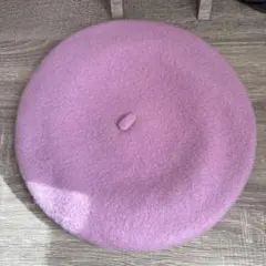 H&M パープル ベレー帽 ワンサイズ