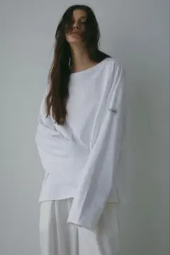 ETRE TOKYO カットオフカフスロンTee ホワイト