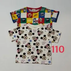 ディズニーミッキーTシャツ　アンパンマンTシャツ まとめ売り　110㎝のサムネイル