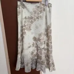 KATHARINE ROSS 日本製　花柄 フレアスカート シフォン素材のサムネイル