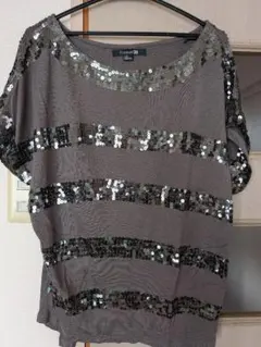 Forever21 スパンコール 半袖カットソー L/Gのサムネイル