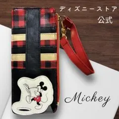 【ディズニー公式】ミッキー カードケース 黒 小物入れ