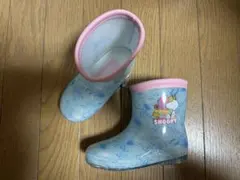 スヌーピー　レインブーツ　新品タグ付き　16cm  サックス