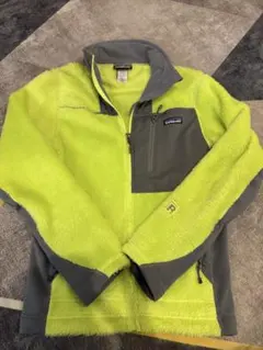patagonia フリースジャケット MEN'S XS 蛍光グリーン