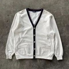 90s ラルフローレン スウェット カーディガン エンブレム ロゴ刺繍 used