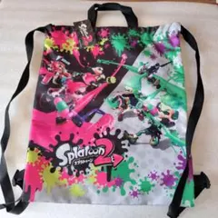 スプラトゥーン2　ナイロンバッグ　新品未使用　体操服入れなどにも！