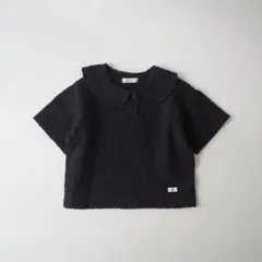 atomeme 襟付き ブラウス ブラック