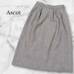 アスコット タイトスカート ハウンドトゥースチェック柄 上品 エレガント