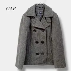 美品【ギャップ】ピーコート ウールショートコート ジャケット ダブルボタン XS