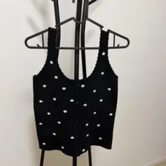 ROYALPARTY⭐︎ドット柄ニットタンクトップのサムネイル