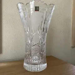HOYAクリスタルガラス　フラワーベース箱付き