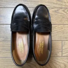 HARVAR ブラック ローファー 23cm