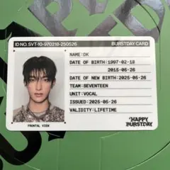 seventeen ドギョム　IDカード