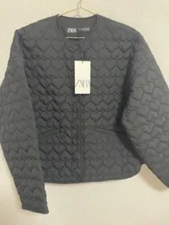 ZARA 新品、未使用♡ハート♡キルティングジャケット ♡黒S size♡
