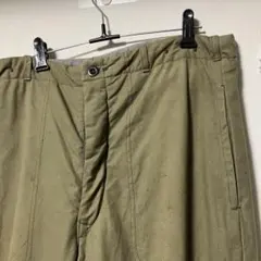チェコ軍？ ミリタリーパンツ キルティング W33 メンズ カーキ オーバー L