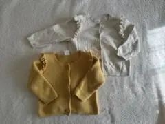 H&M フリルカーディガン 68 70 75