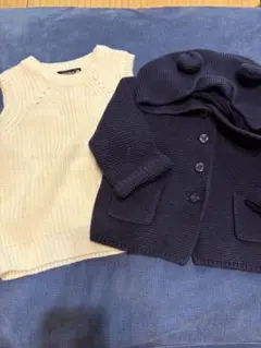ニットベストとカーディガンセット♡80センチ　ギャップ　秋冬　アウター ギャップ