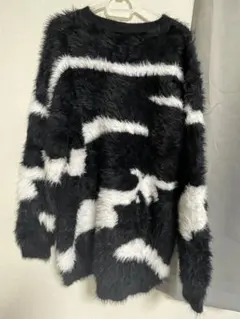 ファー素材オーバーサイズセーター