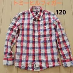 美品　トミーヒルフィガー キッズ長袖シャツ 122 チェック