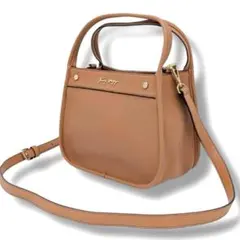 未使用✨トミーヒルフィガー　2way ショルダーバッグ　ハンドバッグ　ベージュ