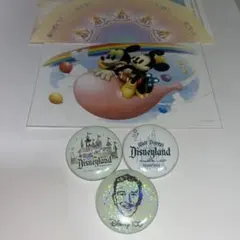 ディズニー100周年缶バッジ シークレット含む3個セット おまけ付き