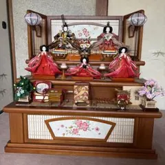 未使用】雛人形 お雛様 ひなまつり ガラスケース ライト 引取限定 関西