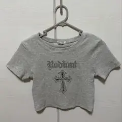 INGNI ギャル 半袖 クロップド丈 Tシャツ グレーのサムネイル