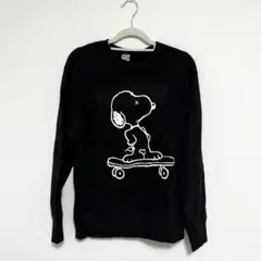 UNIQLO KAWS PEANUTS スヌーピー スウェット 黒 Mサイズ