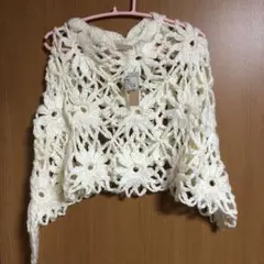 スヌード　花のモチーフ